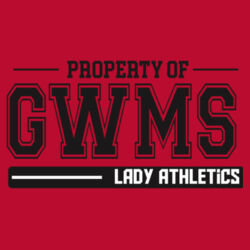 GWMS PROPERTY OF ATHLETICS LADIES Design